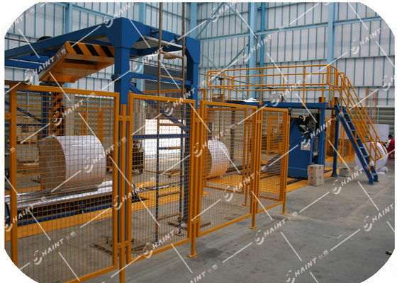 Paper Mill Stretch Film Wrapping Machine , Paper Roll Handling Equipment Large Capacity