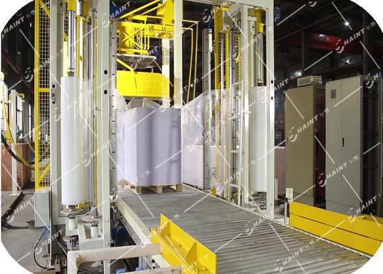 Gas Heating Pallet Wrapping Equipment , Automatic Wrapping Machine CE Certification