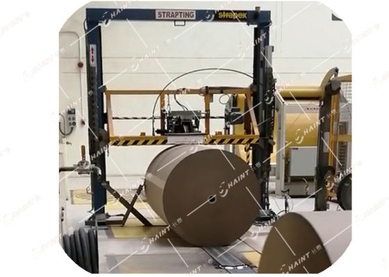 Custom Color Paper Roll Handling Systems Strapping System High Performance